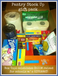 Box Tops for Education Pantry Stock Up Giveaway