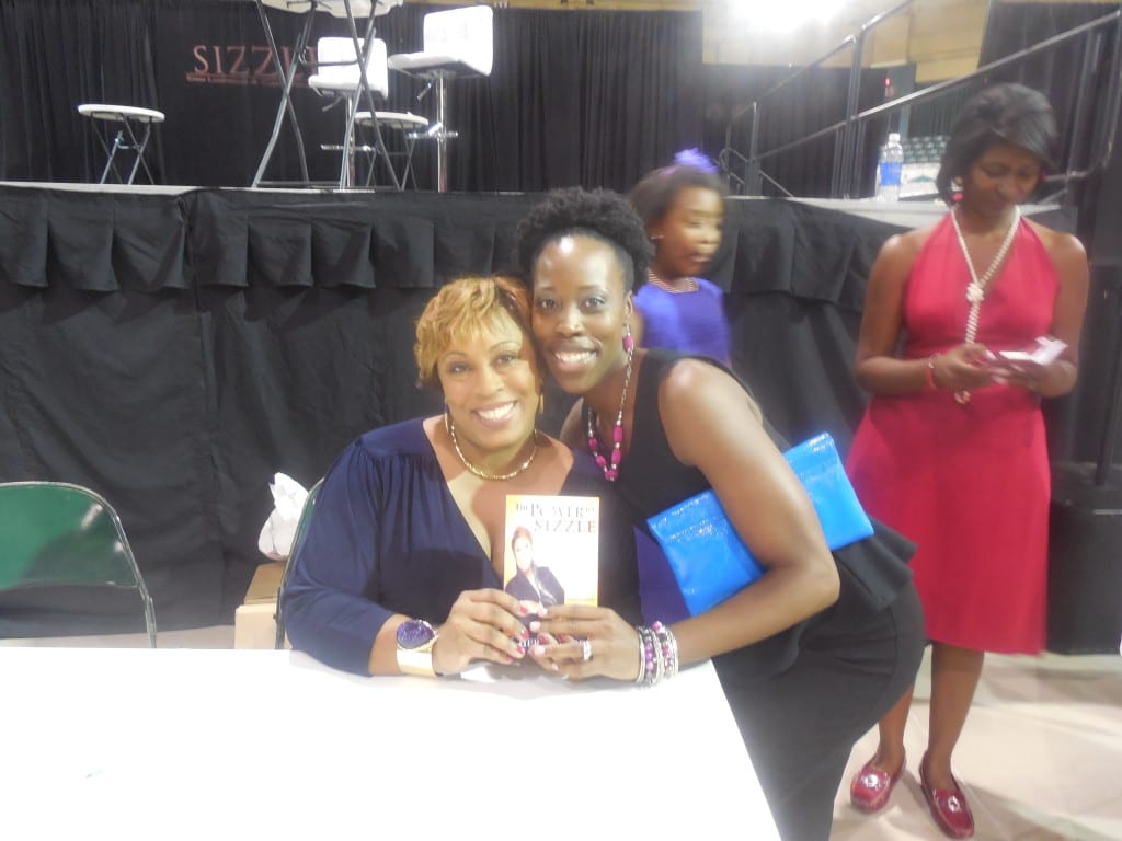 Cheryl Wood and I with her new book, The Power to Sizzle.