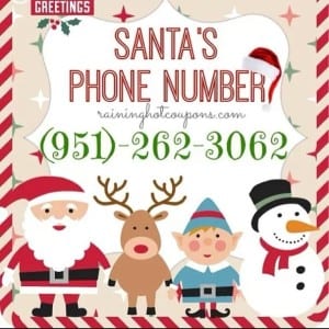 Santas Phone Number hotline