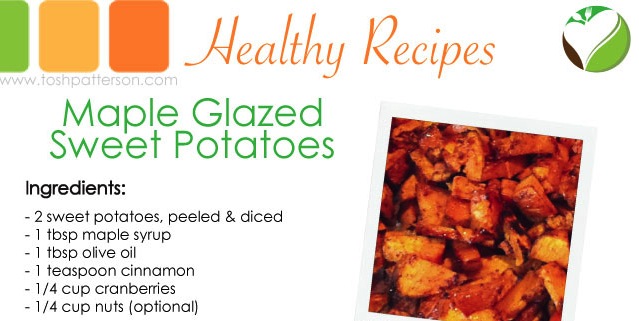 Maple Glazed Sweet Potatoes - Tosh Patterson