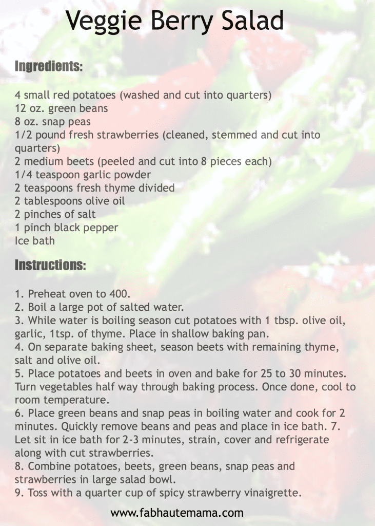 Veggie Berry salad recipe