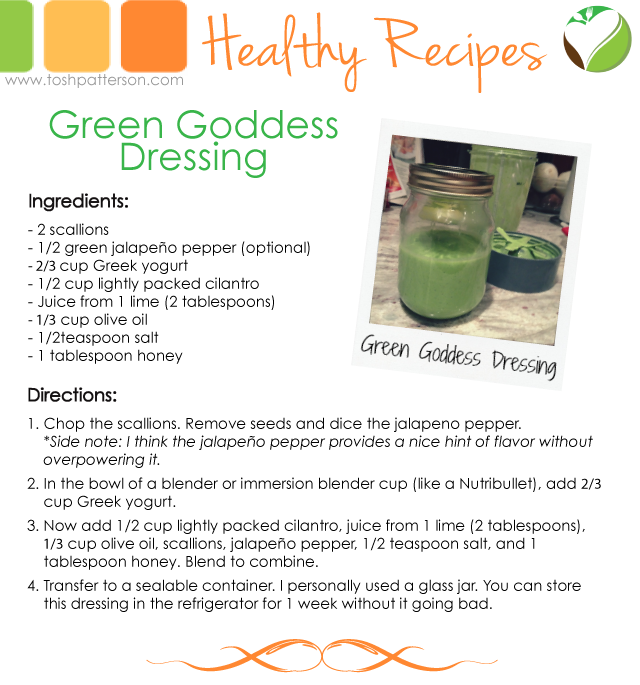 Green Goddess Dressing by Tosh Patterson