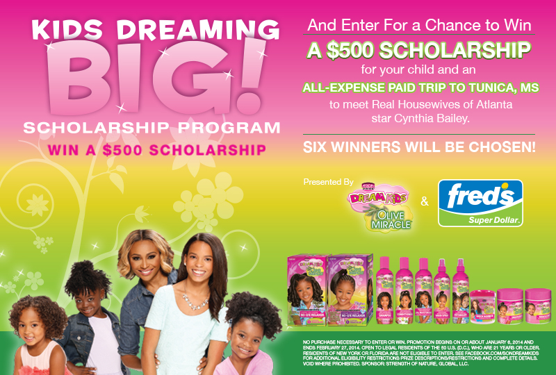 African Pride - kids dreaming big scholarship flyer