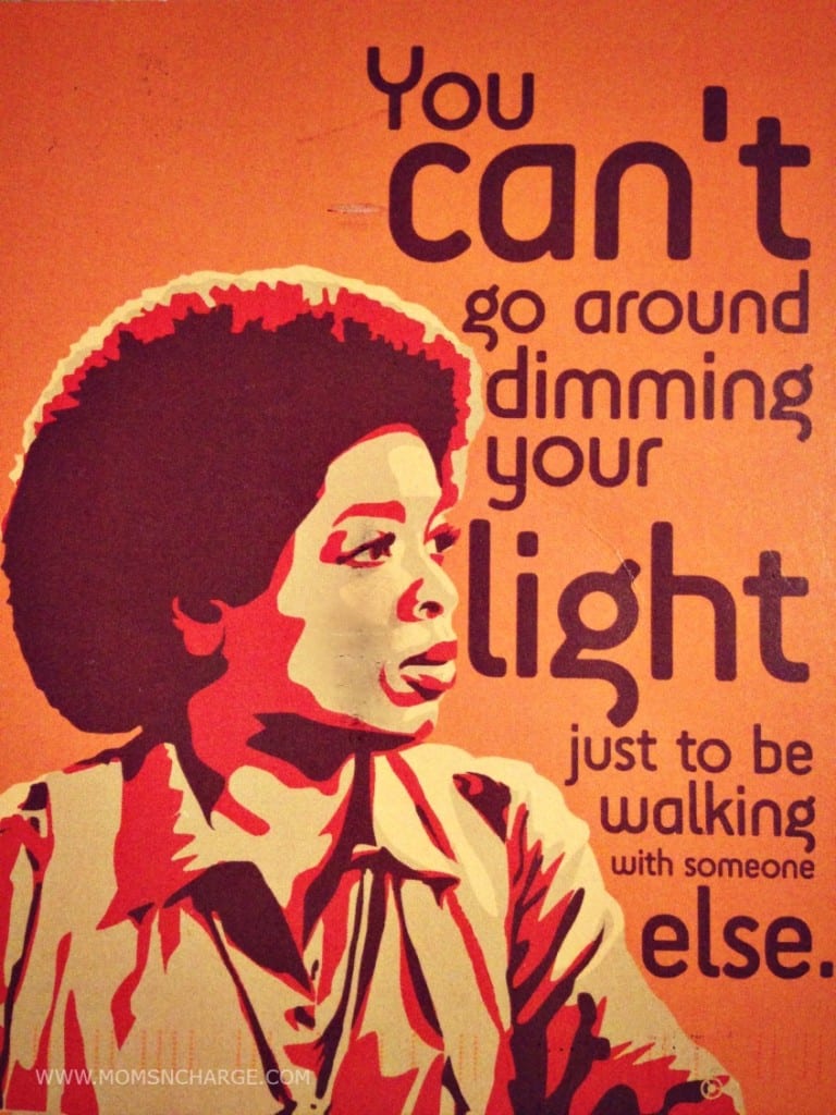 Oprah - don't dim your light quote