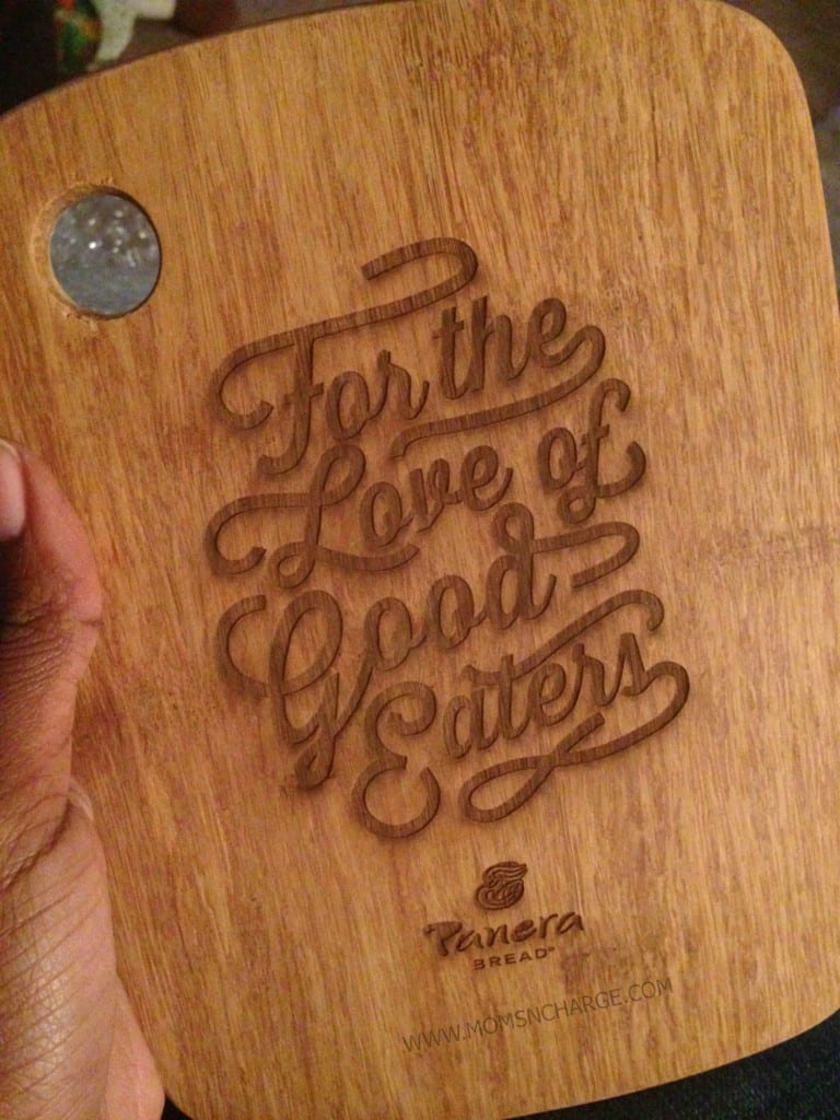 Panera Bread - cutting board - Moms N Charge