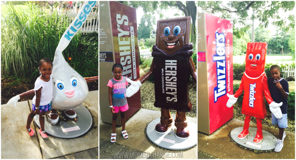 #HersheyPark - hershey statues - momsncharge