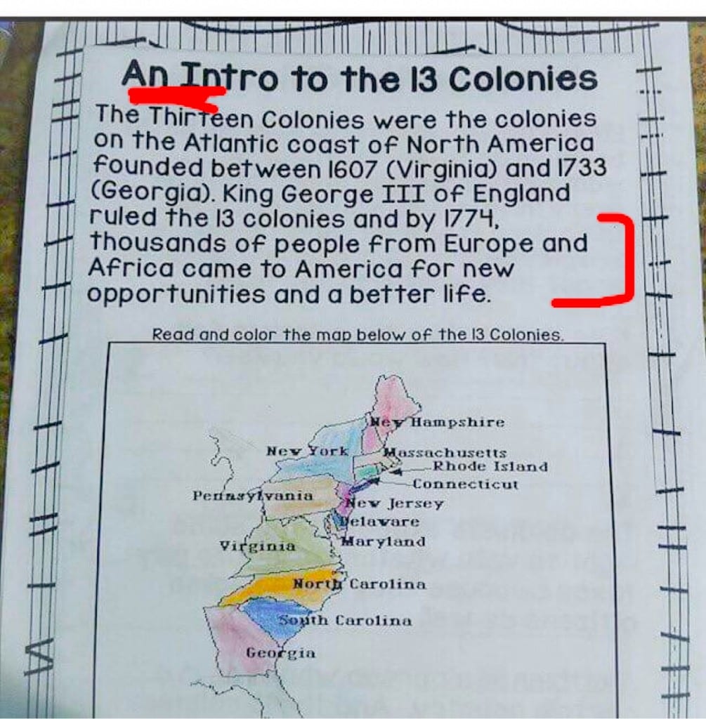 13 colonies black history lies