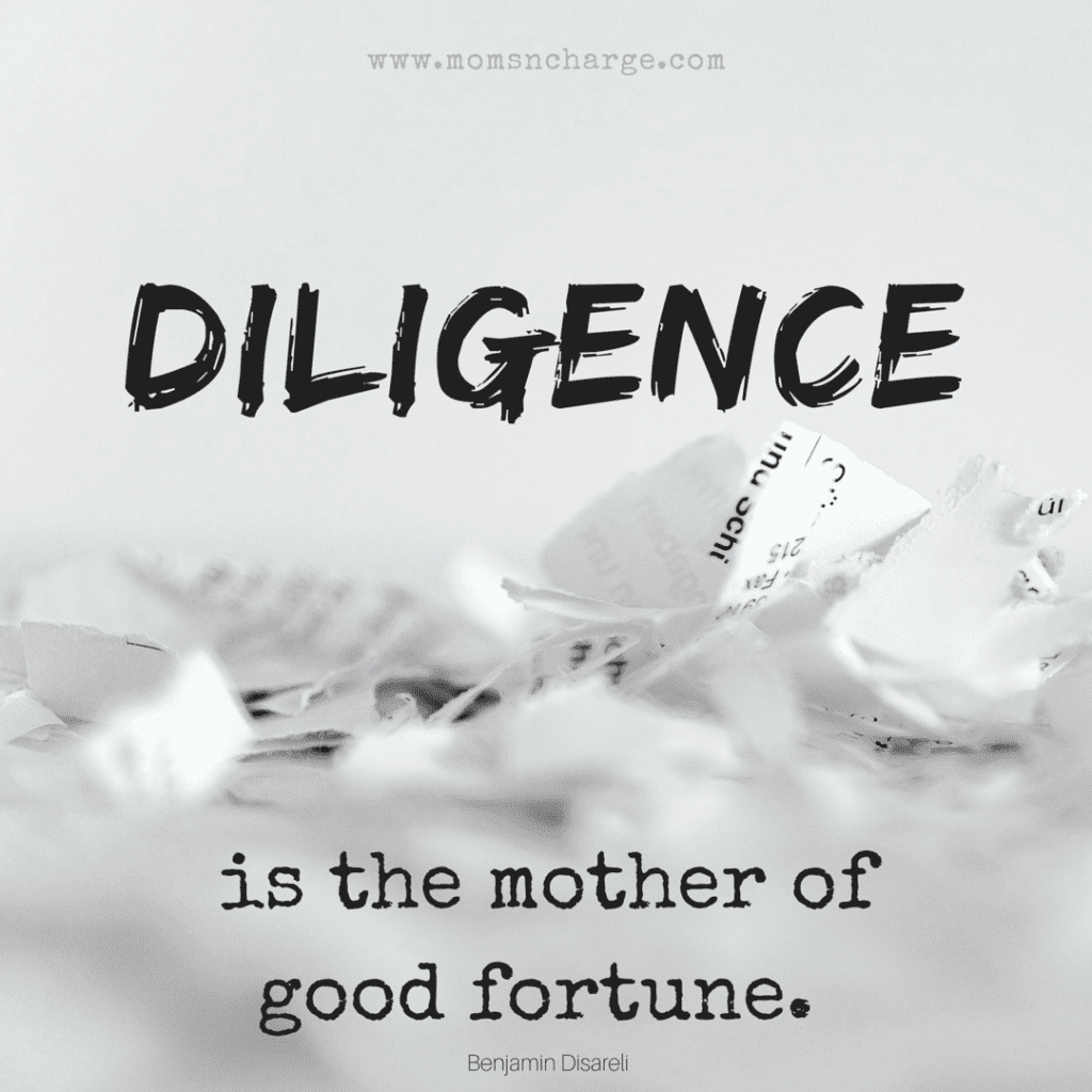 Diligence Quote