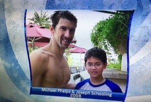 Swimming Olympics Schooling Michael Phelps achieve