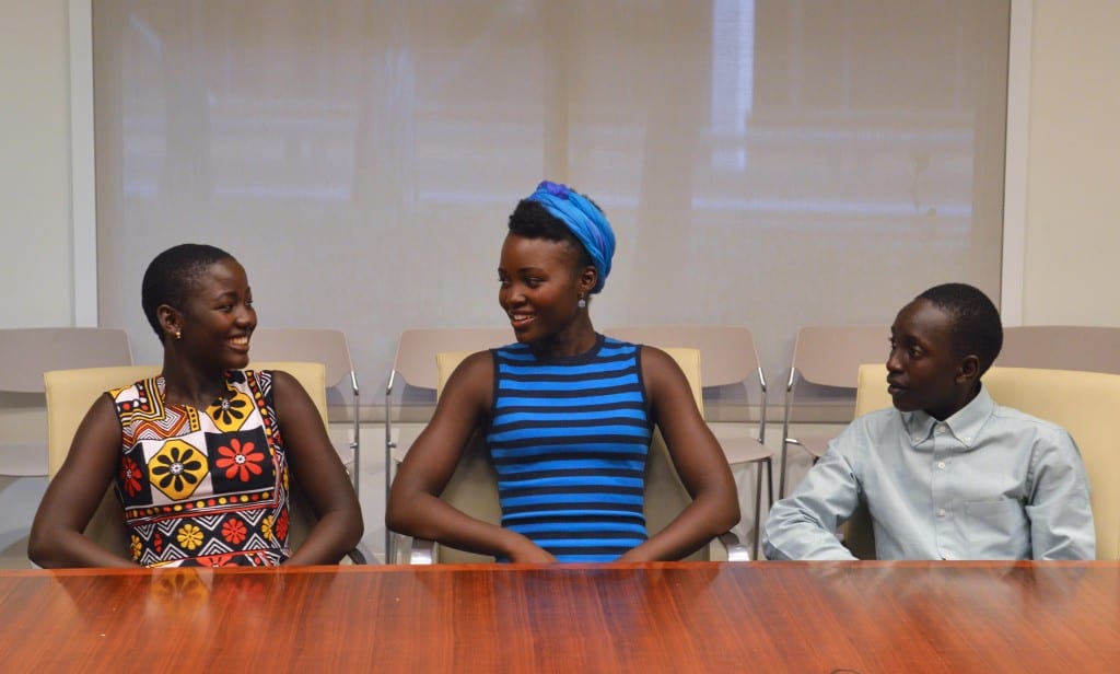 Madina Nawlanga, Lupita N'yong'o and Martin Kabanza (Photo credit: Carol Jones / AllMommyWants.com)