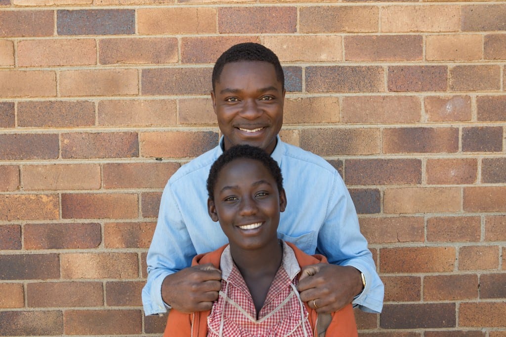 David Oyelowo and Madina Nalwango who play Robert Katende and Phiona Mutesi in Queen of Katwe (Photo Credit: Disney)