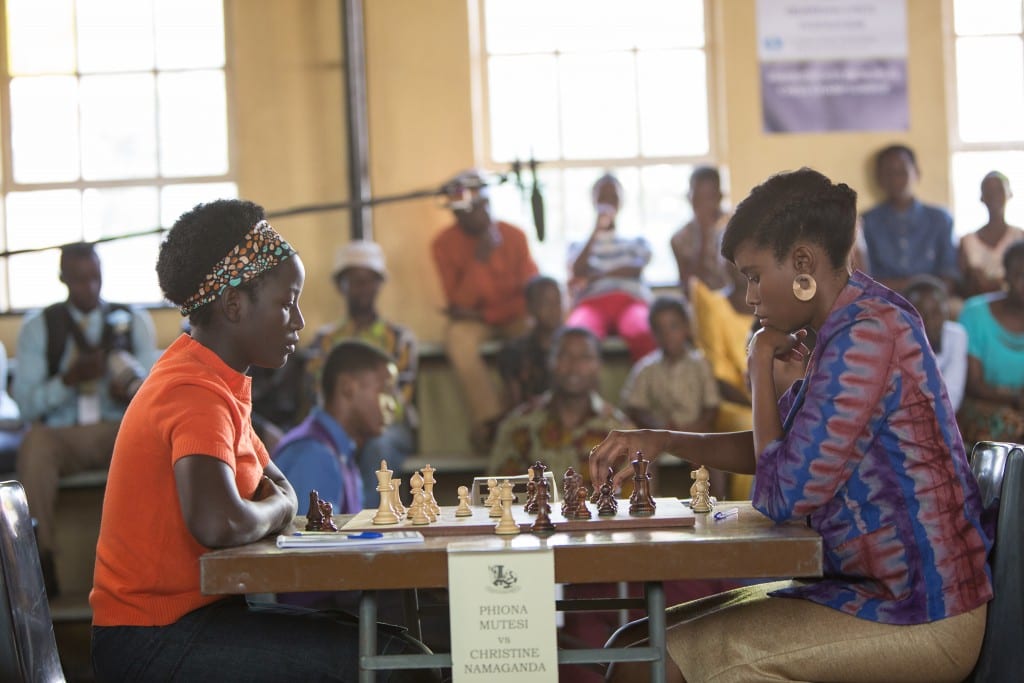 Madina Nalwanga stars as Phiona Mutesi in Disney's QUEEN OF KATWE, based on the true story of a young girl from Uganda whose world changes when she is introduced to the game of chess. Directed by Mira Nair, the film also stars Oscar (TM) winner Lupita Nyong'o and David Oyelowo.