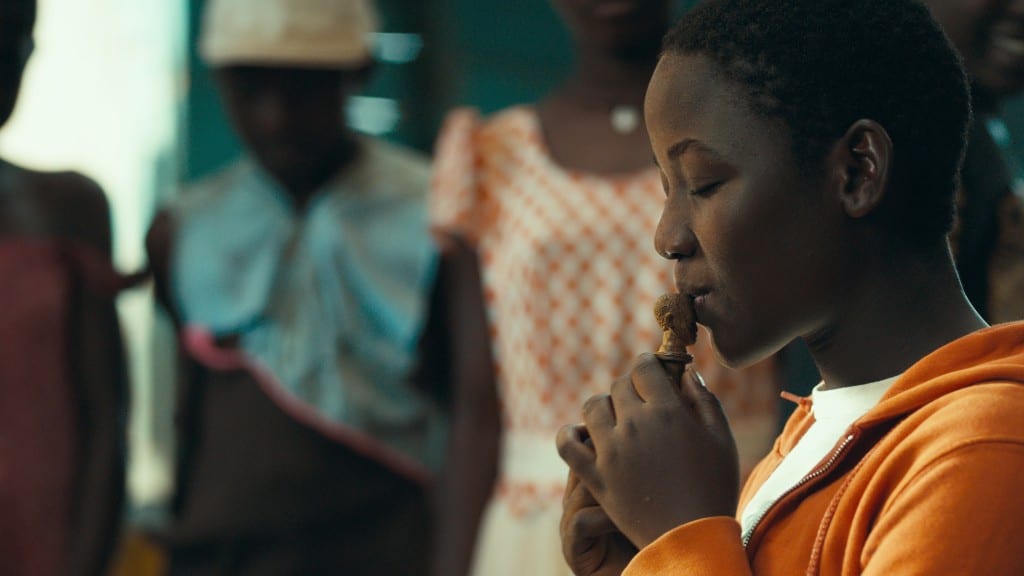 Madina Nalwanga stars as Phiona Mutesi in Disney's QUEEN OF KATWE, based on the true story of a young girl from Uganda whose world changes when she is introduced to the game of chess. Directed by Mira Nair, the film also stars Oscar (TM) winner Lupita Nyong'o and David Oyelowo.