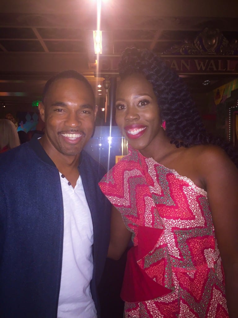 Jason George and I after the premiere (Hey Dr. Warren!)