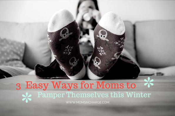 Winter self care pampering mom