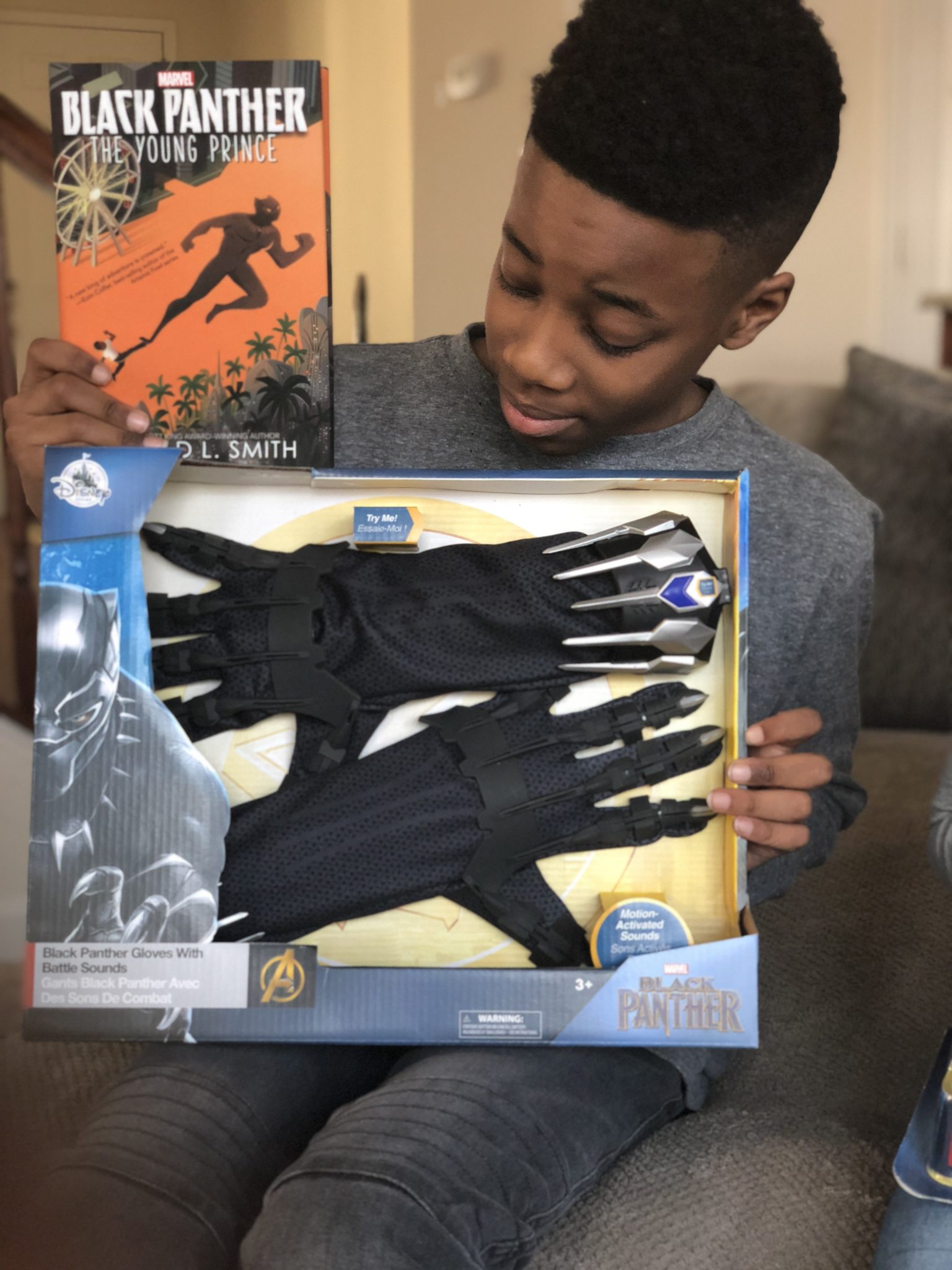 black panther glove toy