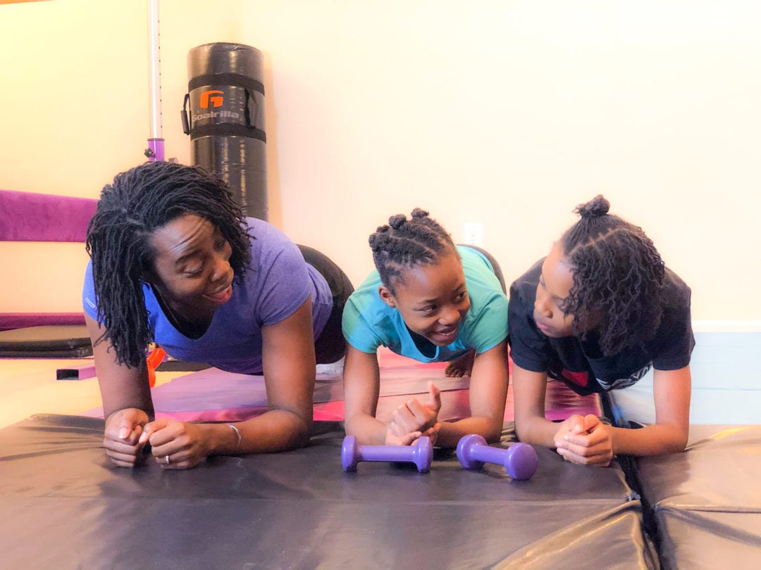 Mommy and Me Quarantine Workout Spelling and Fitness Fun Moms